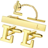 Set Broche Pinces Cravate Boutons Manchette Or - Monogramme Personnalisé – Accessoires | lasanderss.store