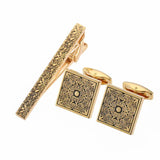 Set Manchette Pinces Cravate Or Motif Rose - Cuivre Romantique Homme – Accessoires | lasanderss.store