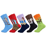 Chaussettes tendance pour homme et femme 5pcs