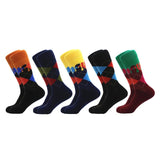 Chaussettes en coton multicolore 5pcs