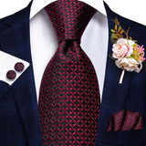 Cravate boutons de manchette Broche pour homme