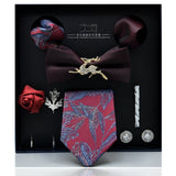 Coffret cravates luxueux pour hommes