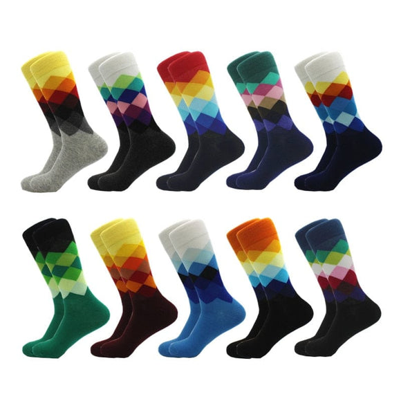 Chaussettes colorées10paires pour homme et femme