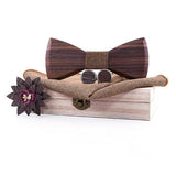 Ensemble nœud papillon en bois