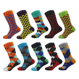Chaussettes colorées10paires pour homme et femme