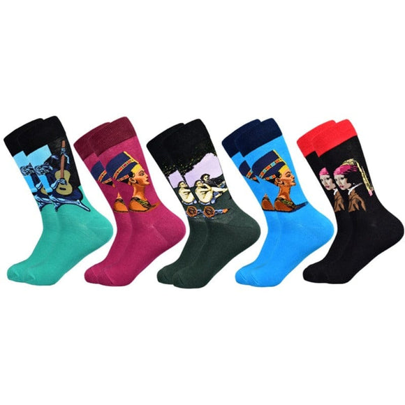 Chaussettes tendance pour homme et femme 5pcs