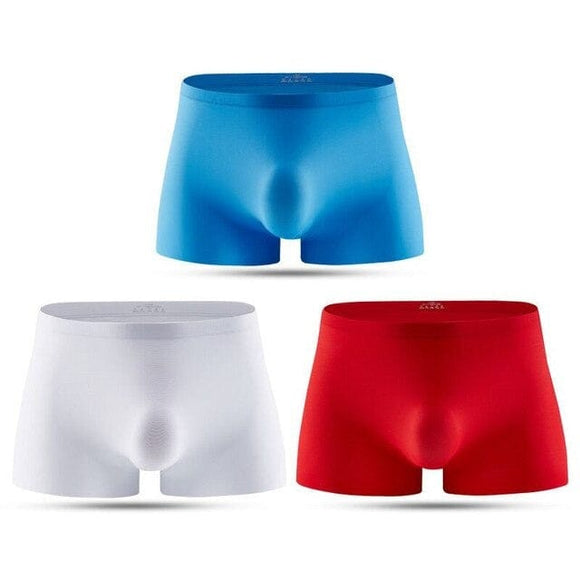 Boxer 3D pour Homme en soie glacée 3pcs