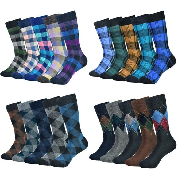 Chaussettes de mode multicolore en coton 5pcs