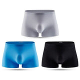 Boxer 3D pour Homme en soie glacée 3pcs