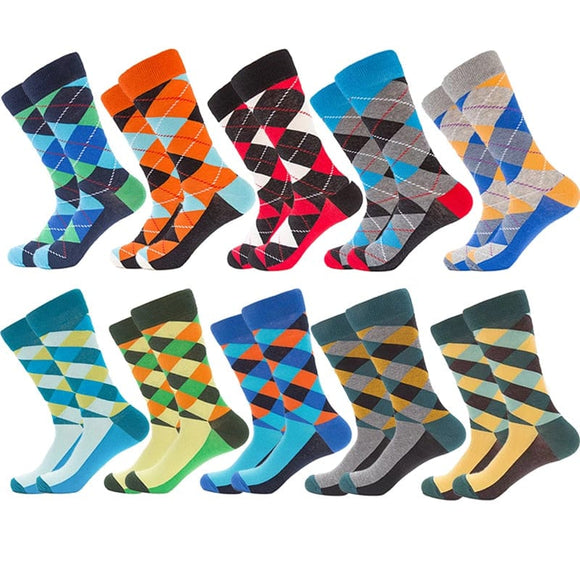 Chaussettes pour hommes coloré 10pcs