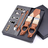 bretelles 6 Clips en alliage de cuir pour hommes – | lasanderss.store