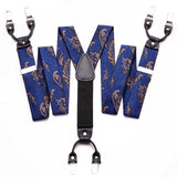 Bretelles à 6 Clip et Cravate en soie boutons de manchette pour hommes – | lasanderss.store