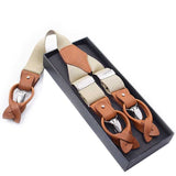Bretelles en alliage de cuir 6 clips pour hommes – Vêtements et accessoires | lasanderss.store