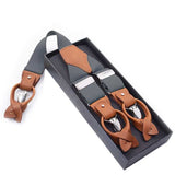 Bretelles en alliage de cuir 6 clips pour hommes – Vêtements et accessoires | lasanderss.store