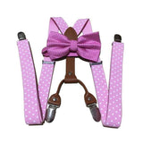 bretelles en cuir à pois 4 clips, nœud papillon – | lasanderss.store