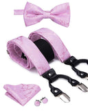 Bretelles et nœud papillon avec pochette en soie – | lasanderss.store