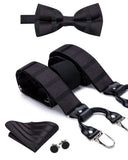 Bretelles et nœud papillon avec pochette en soie – | lasanderss.store