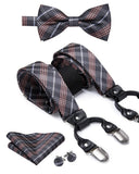 Bretelles et nœud papillon avec pochette en soie – | lasanderss.store