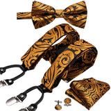 Bretelles nœud papillon carré de poche, boutons de manchette – | lasanderss.store