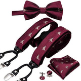 Bretelles nœud papillon carré de poche, boutons de manchette – | lasanderss.store