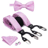 Bretelles, nœud papillon en soie boutons de manchette carrés de poche – | lasanderss.store