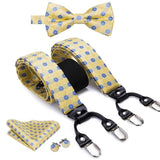 Bretelles, nœud papillon en soie boutons de manchette carrés de poche – | lasanderss.store