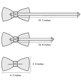 Broche Pochette nœud papillon en soie pour mariage 4 Pcs – | lasanderss.store