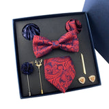 Coffret Cravate Luxe Homme 8 Pièces - Nœud Papillon Jacquard Soie – Vêtements et accessoires | lasanderss.store