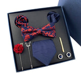 Coffret Cravate Luxe Homme 8 Pièces - Nœud Papillon Jacquard Soie – Vêtements et accessoires | lasanderss.store