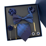 Coffret Cravate Luxe Homme 8 Pièces - Nœud Papillon Jacquard Soie – Vêtements et accessoires | lasanderss.store
