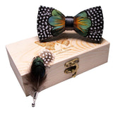 coffret nœud - papillon en cuir et plume – Vêtements et accessoires | lasanderss.store
