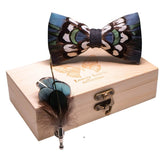 Coffret nœud papillon plumes Gris – Cravate homme | lasanderss.store