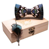 Coffret nœud papillon plumes Gris – Cravate homme | lasanderss.store