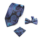 Cravate avec poche et nœud Papillon pour homme a motif Floral stylé – | lasanderss.store
