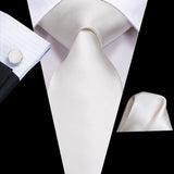 Cravate Blanc en soie pour homme – | lasanderss.store