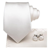 Cravate Blanc en soie pour homme – | lasanderss.store