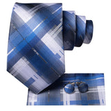 Cravate bleu en soie pour homme – | lasanderss.store