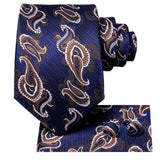 Cravate Bleu Marine en soie pour hommes 3pcs – | lasanderss.store