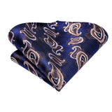 Cravate Bleu Marine en soie pour hommes 3pcs – | lasanderss.store