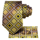 Cravate en soie jaune – Accessoires | lasanderss.store