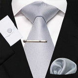 Cravate en soie rayée classique 4 Pcs pour homme – | lasanderss.store