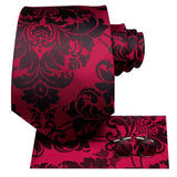 Cravate en soie Rouge pour hommes 3pcs – | lasanderss.store