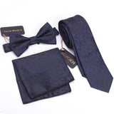 cravate fine avec nœud papillon mouchoir carré – | lasanderss.store