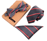 Cravate fine nœud Papillon et mouchoir 3 Pcs – | lasanderss.store