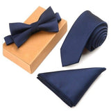 Cravate fine nœud Papillon et mouchoir 3 Pcs – | lasanderss.store