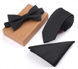 Cravate fine nœud Papillon et mouchoir 3 Pcs – | lasanderss.store