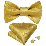Cravate nœud papillon ajustable et pochette 1 paire de boutons de manchette – | lasanderss.store
