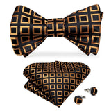 Cravate nœud papillon ajustable et pochette 1 paire de boutons de manchette – | lasanderss.store