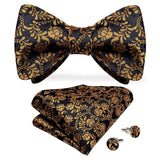 Cravate nœud papillon ajustable et pochette 1 paire de boutons de manchette – | lasanderss.store