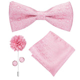 Cravate nœud papillon en soie pour mariage 4 Pcs – | lasanderss.store